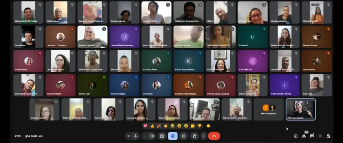 Aulão ao vivo com alunos do LouvorPRO no Google Meet